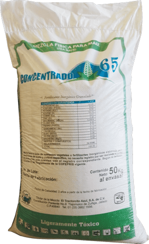 Fertilizante Inorgánico Granulado Concentrado 65